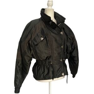Downhill Racer Jacket 80s Vtg Thermaloft Black